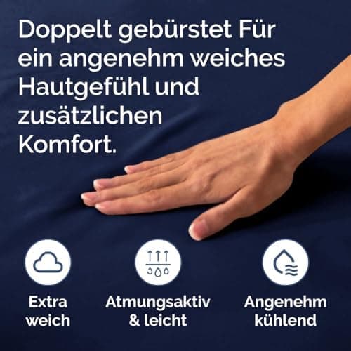 Spannbettlaken 180x200 cm – Extra tiefes Spannbetttuch bis 40 cm (16") – Weiche gebürstete Mikrofaser, knitterfrei & sch