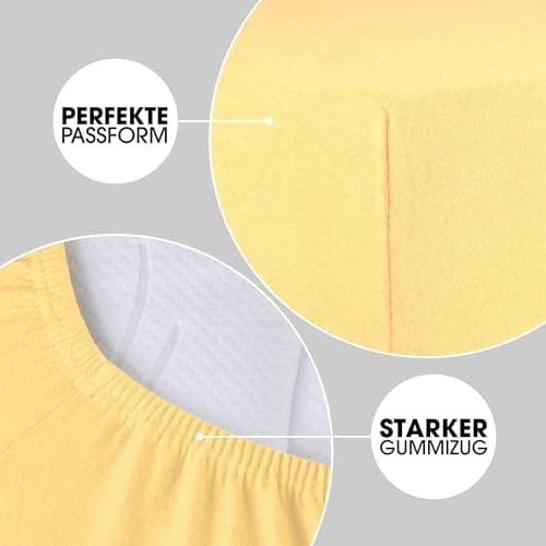 CelinaTex Jersey-Spannbettlaken 90x200–100x200 cm bis 26 cm Matratzenhöhe | 100% gekämmte Baumwolle | OEKO‑TEX STANDARD