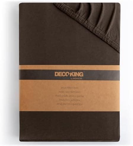 DecoKing Spannbettlaken 180 x 200 & 200 x 200 cm – 100% gekämmte Baumwolle (Jersey)