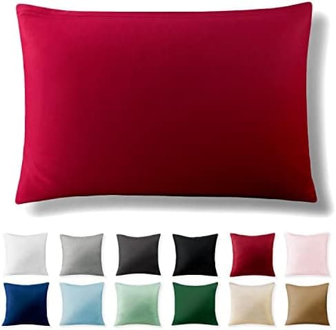 2er-Set Kissenbezüge 40 x 80 cm – Renforcé, 100% Baumwolle, superweich mit Reißverschluss, Babyrosa
