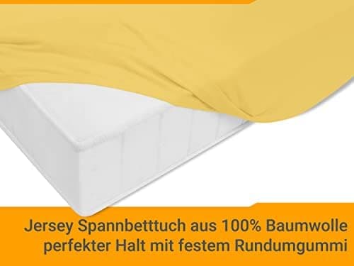 Jersey-Spannbetttuch – 100% Baumwolle, 180–200 x 200 cm