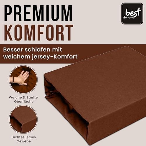Elastisches Jersey-Spannbettlaken 90x180 cm – 100% Baumwolle, kuschelig warm