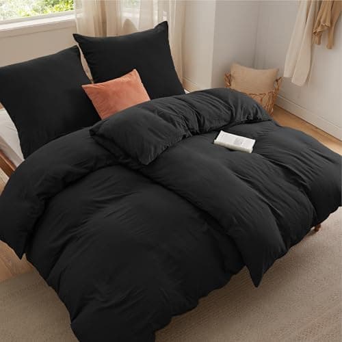 BEDSURE Bettwäsche 135x200 4‑teilig – Weiches Baumwoll‑Feeling Bettwäsche‑Set 135 x 200 cm, inkl. 2 Kissenbezüge 80x80,