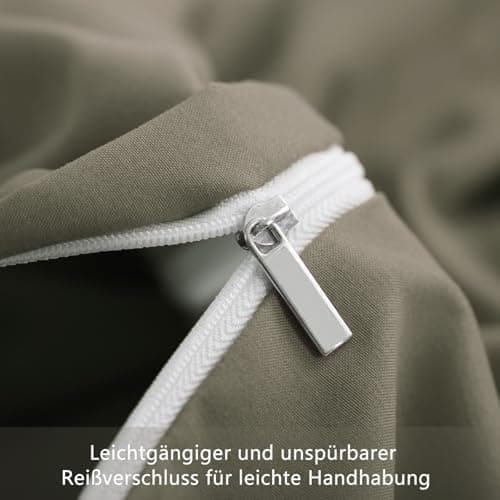 RUIKASI Bettwäsche-Set 4-teilig 135x200 Mikrofaser, 2x Bettbezug 135x200 + 2x Kissenbezug 80x80 cm, OEKO‑TEX, weich & bü