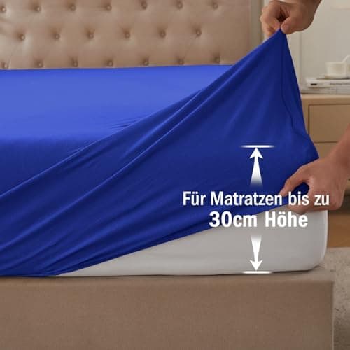 CELESTA Spannbettlaken 140 x 200 cm – 100% Baumwolle (OEKO‑TEX STANDARD 100) – für Matratzen bis 30 cm