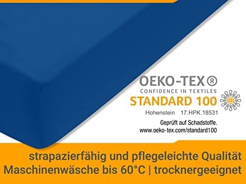 Jersey-Spannbetttuch – 100% Baumwolle, 180–200 x 200 cm