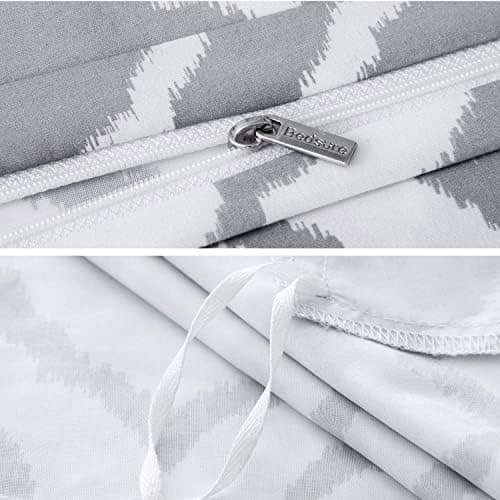 BEDSURE Bettwäsche-Set 135x200 (4-teilig) – Wendebettwäsche OEKO-TEX STANDARD 100 mit Reißverschluss, 2×80x80 Kissenbezü