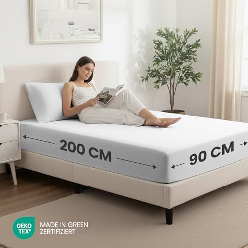 Utopia Bedding 2er-Set Spannbettlaken 140 x 200 cm – OEKO-TEX MADE IN GREEN zertifiziert – 35 cm Tiefe Tasche