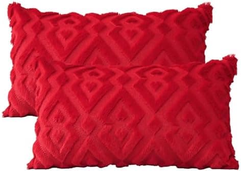 Artscope 2er-Set Kissenbezüge (40x40 cm) – weicher Kurzplüsch Wollsamt, Schneeflocke Creme Beige