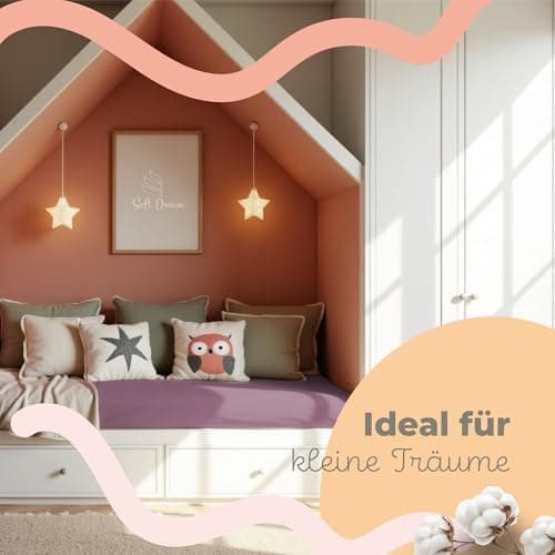 Soft Dream Spannbettlaken 90x200 cm Dunkelgrau – 100% gekämmte Baumwolle Jersey – für Kinder- & Juniorbett