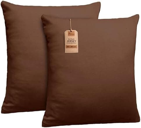 NatureMark Jersey Kissenbezüge – weich & atmungsaktiv, hautfreundlich – 40x40 cm, Anthrazit