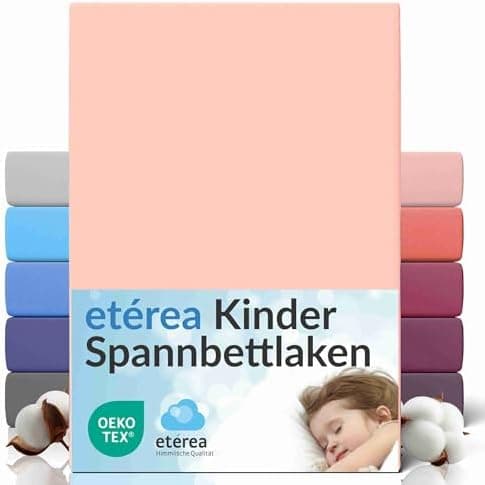 etérea Jersey-Spannbettlaken 80x200 cm Weiß – 100% Baumwolle, OEKO-TEX MADE IN GREEN & STANDARD 100