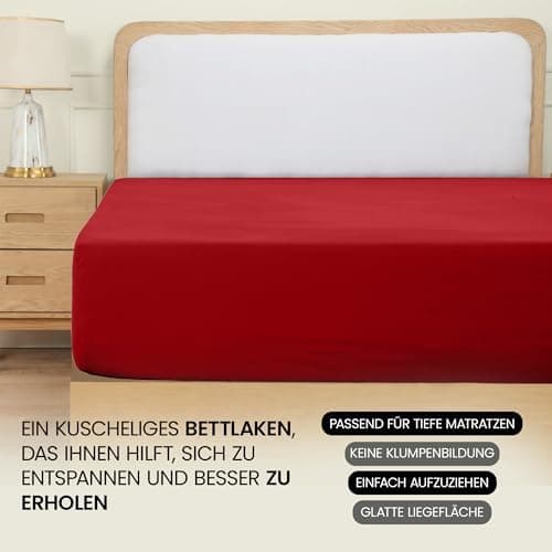 Utopia Bedding Spannbettlaken 180×200 cm – Grau, gebürstete Polyester‑Mikrofaser, OEKO‑TEX zertifiziert