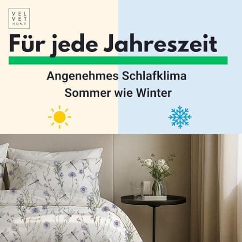 Bettwäsche 155x220 Baumwolle Jeans Blau – 2-teilig mit Reißverschluss, Bettbezug 155x220 + Kissenbezug 80x80