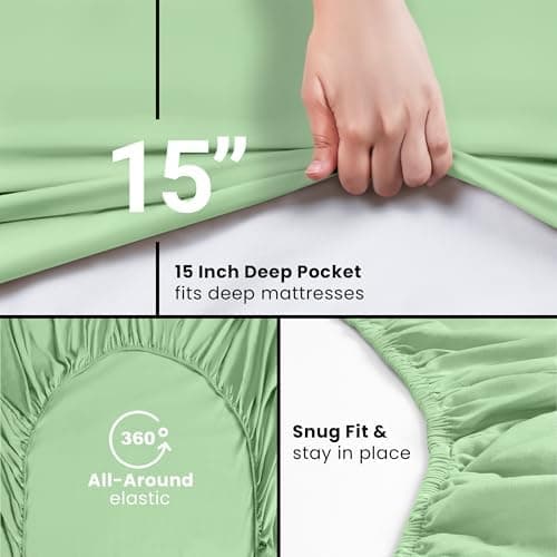 Utopia Bedding 2er-Set Spannbettlaken 140 x 200 cm – OEKO-TEX MADE IN GREEN zertifiziert – 35 cm Tiefe Tasche