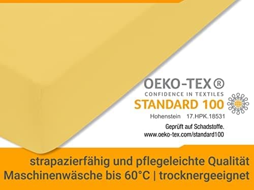 Jersey-Spannbetttuch – 100% Baumwolle, 180–200 x 200 cm