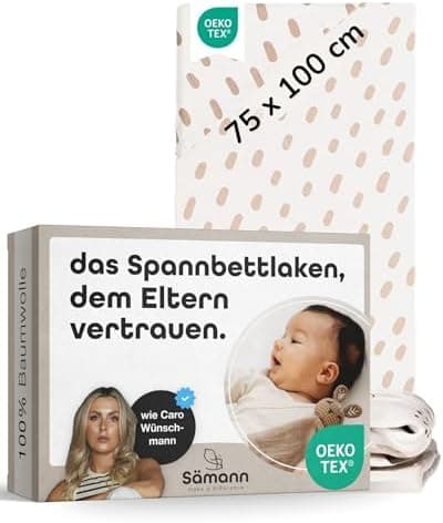 Sämann® Spannbettlaken Jersey 90x200 cm – Baumwolle, anthrazit