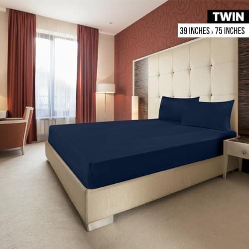 Utopia Bedding 2er-Set Spannbettlaken 140 x 200 cm – OEKO-TEX MADE IN GREEN zertifiziert – 35 cm Tiefe Tasche
