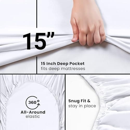 Utopia Bedding 2er-Set Spannbettlaken 140 x 200 cm – OEKO-TEX MADE IN GREEN zertifiziert – 35 cm Tiefe Tasche