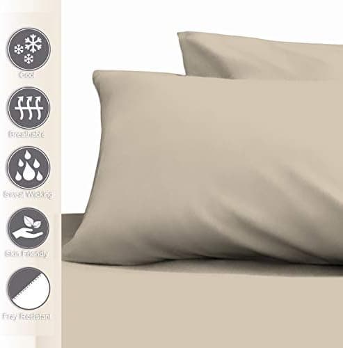 Pizuna Kissenbezüge 2er-Pack 40 x 80 cm Dunkelblau – 100% Langstapel-Baumwolle, 400 Fadenzahl