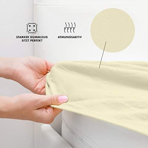 Jacobson Premium Frottee-Spannbettlaken aus Baumwolle, 200 g/m² (120–130 x 200 cm) – Grau