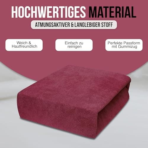 Elastisches Jersey-Spannbettlaken 90x180 cm – 100% Baumwolle, kuschelig warm