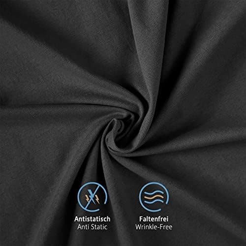Komfortec Kissenbezüge 2er Set – 100% Baumwolle Premium Jersey (150 g/m²), superweich – OEKO‑TEX STANDARD 100
