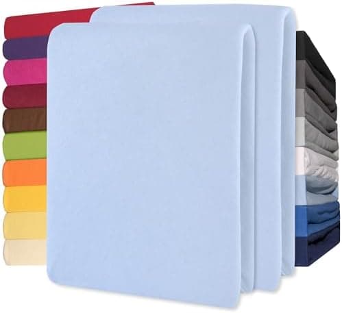 CelinaTex Jersey-Spannbettlaken 90x200–100x200 cm bis 26 cm Matratzenhöhe | 100% gekämmte Baumwolle | OEKO‑TEX STANDARD