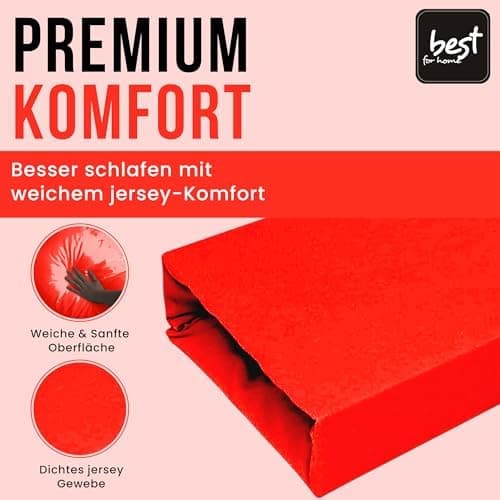 Elastisches Jersey-Spannbettlaken 90x180 cm – 100% Baumwolle, kuschelig warm