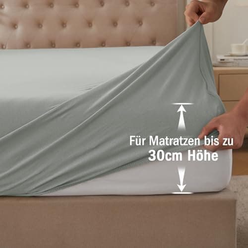 CELESTA Spannbettlaken 140 x 200 cm – 100% Baumwolle (OEKO‑TEX STANDARD 100) – für Matratzen bis 30 cm