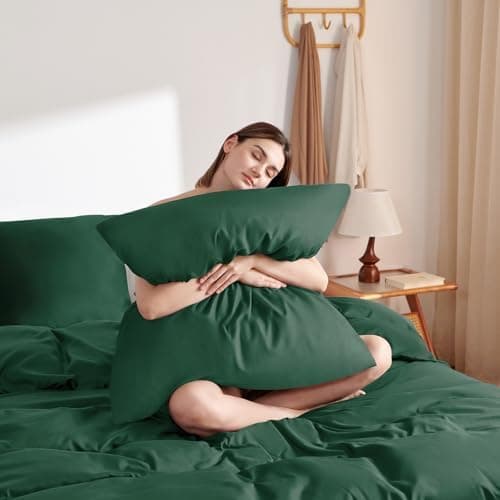 WAVVE Bettwäsche 135x200 – 4‑teiliges Mikrofaser‑Set Anthrazit (inkl. 2×80×80 cm Kissenbezüge) mit Reißverschluss, OEKO‑