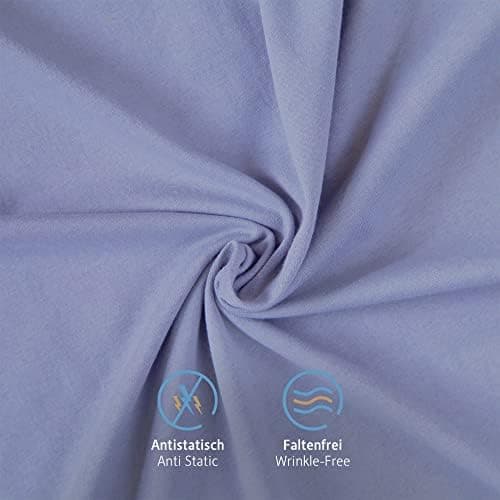 Komfortec Kissenbezüge 2er Set – 100% Baumwolle Premium Jersey (150 g/m²), superweich – OEKO‑TEX STANDARD 100