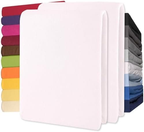 CelinaTex Jersey-Spannbettlaken 90x200–100x200 cm bis 26 cm Matratzenhöhe | 100% gekämmte Baumwolle | OEKO‑TEX STANDARD