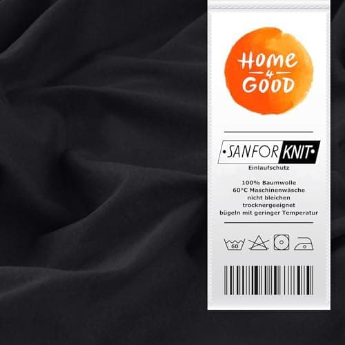 home4good Spannbettlaken 120x200 cm – Jersey 100% Baumwolle (OEKO-TEX STANDARD 100) – für Matratzenhöhe 15–25 cm, Weiß