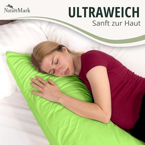 NatureMark Jersey Kissenbezüge – weich & atmungsaktiv, hautfreundlich – 40x40 cm, Anthrazit
