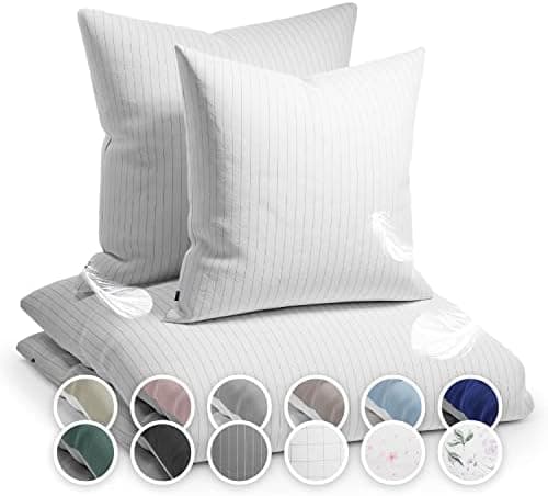sleepwise Bettwäsche 135x200 Mikrofaser – ÖKO‑TEX zertifiziert, bügelfrei & knitterfrei, 2‑tlg. (inkl. 80x80 cm Kissenbe