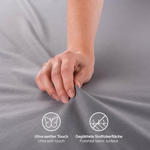 Blumtal® Premium Spannbettlaken 120x200 cm – 100% Baumwolle, OEKO‑TEX® STANDARD 100 – für Matratzen bis 25 cm