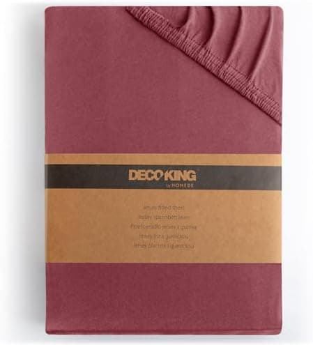 DecoKing Spannbettlaken 180 x 200 & 200 x 200 cm – 100% gekämmte Baumwolle (Jersey)
