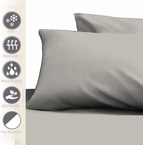 Pizuna Kissenbezüge 2er-Pack 40 x 80 cm Dunkelblau – 100% Langstapel-Baumwolle, 400 Fadenzahl
