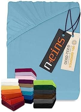 Jersey-Spannbetttuch – 100% Baumwolle, 180–200 x 200 cm