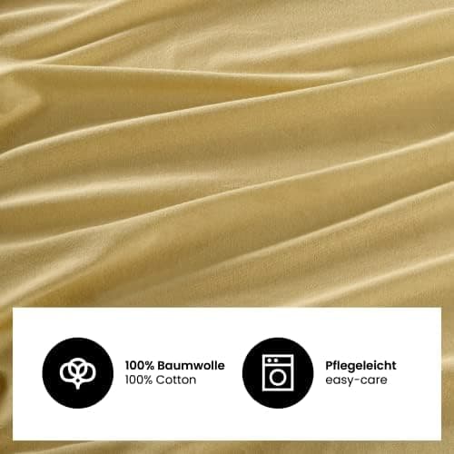 Jersey-Spannbettlaken 100% Baumwolle 180×200–200×200 cm