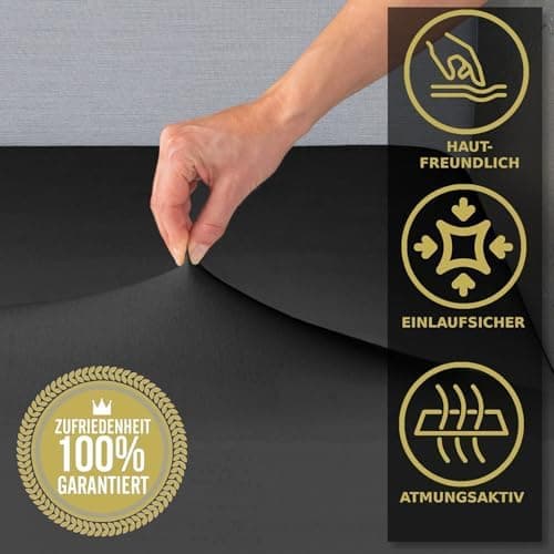 MALIKA® Spannbettlaken 120x200 cm – Jersey-Baumwolle Spannbetttuch, passend für Matratzen bis 28 cm