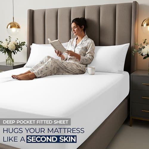 Utopia Bedding 2er-Set Spannbettlaken 140 x 200 cm – OEKO-TEX MADE IN GREEN zertifiziert – 35 cm Tiefe Tasche