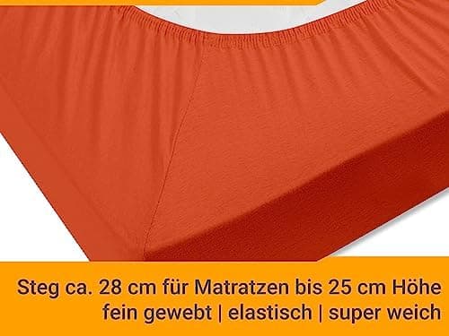 Jersey-Spannbetttuch – 100% Baumwolle, 180–200 x 200 cm