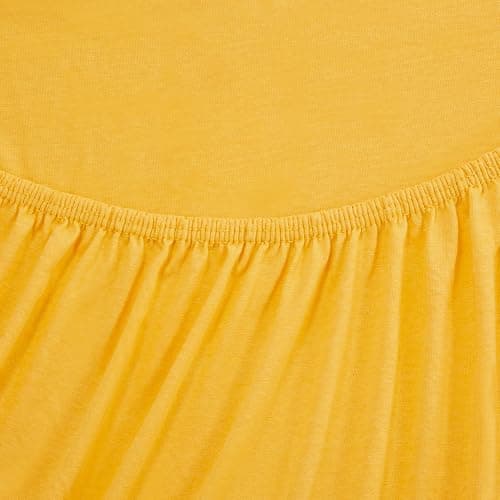 Jersey-Spannbettlaken 100% Baumwolle – 100% gekämmte Baumwolle, 90 x 200 cm (Steghöhe 27 cm)