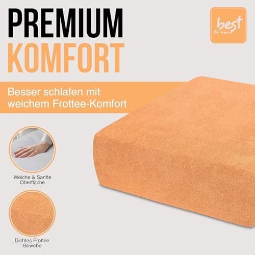 Elastisches Jersey-Spannbettlaken 90x180 cm – 100% Baumwolle, kuschelig warm