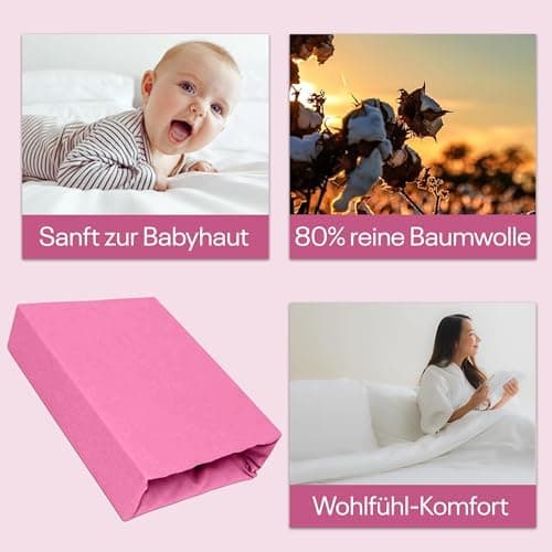 Elastisches Jersey-Spannbettlaken 90x180 cm – 100% Baumwolle, kuschelig warm