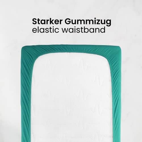 Jersey-Spannbettlaken 100% Baumwolle 180×200–200×200 cm