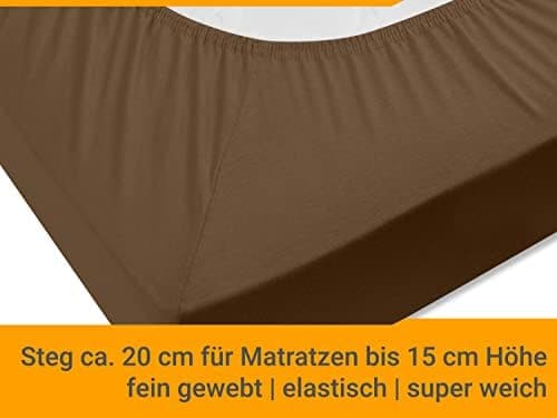 Jersey-Spannbetttuch – 100% Baumwolle, 180–200 x 200 cm