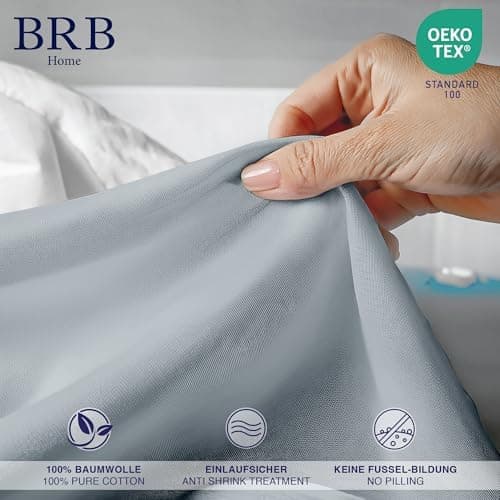 Spannbettlaken 90×200 cm – 100% Baumwolle (Oeko‑TEX) – für dicke Matratzen bis 27 cm